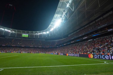 ISTANBUL, TURKEY - 14 Ağustos 2019: Vodafone Arena UEFA Süper Kupası Liverpool - Chelsea