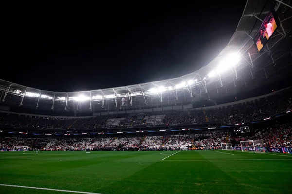 Istanbul Turkey Augight 2019 Uefa 슈퍼컵 리버풀 첼시의 경기중에 아레나 — 스톡 사진