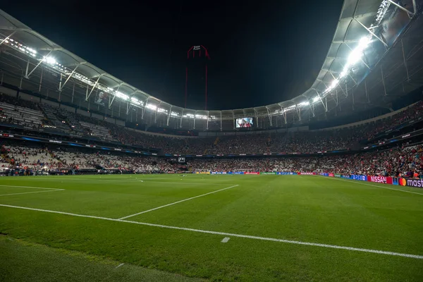 Istanbul Turkey Augight 2019 Uefa 슈퍼컵 리버풀 첼시의 경기중에 아레나 — 스톡 사진