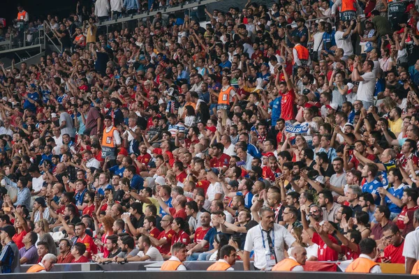 Istanbul Turchia Agosto 2019 Tifosi Del Liverpool Alla Vodafone Arena — Foto Stock