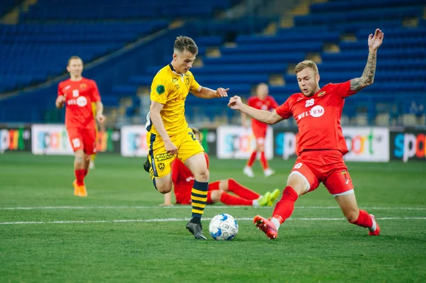 Kharkiv Oekraïne Juni 2020 Voetbalwedstrijd Van Oekraïense Pfl Metallist 1925 — Stockfoto