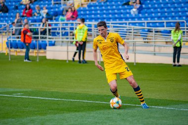 KHARKIV, UKRAINE - 5 Mayıs 2019: PFL Metallist-1925 Futbol Maçı