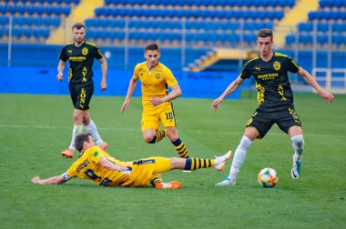 KHARKIV, UKRAINE - 5 Mayıs 2019: PFL Metallist-1925 Futbol Maçı