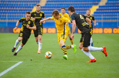 KHARKIV, UKRAINE - 5 Mayıs 2019: PFL Metallist-1925 Futbol Maçı
