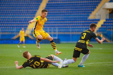 KHARKIV, UKRAINE - 5 Mayıs 2019: PFL Metallist-1925 Futbol Maçı