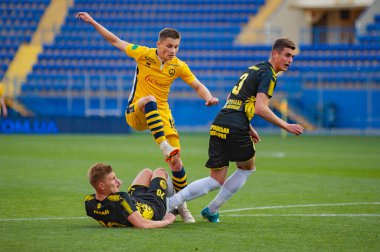KHARKIV, UKRAINE - 5 Mayıs 2019: PFL Metallist-1925 Futbol Maçı