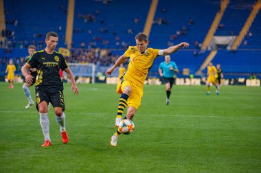 KHARKIV, UKRAINE - 5 Mayıs 2019: PFL Metallist-1925 Futbol Maçı