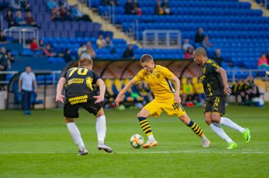 KHARKIV, UKRAINE - 5 Mayıs 2019: PFL Metallist-1925 Futbol Maçı