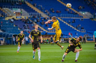 KHARKIV, UKRAINE - 5 Mayıs 2019: PFL Metallist-1925 Futbol Maçı
