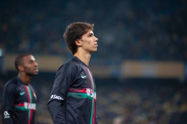 Kyiv, Ukrayna - 14 Ekim 2019: EURO 2020 eleme maçından önce Joao Felix.