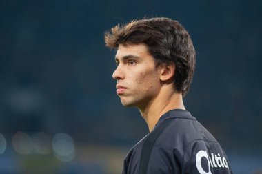 Kyiv, Ukrayna - 14 Ekim 2019: EURO 2020 eleme maçından önce Joao Felix.