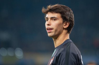 Kyiv, Ukrayna - 14 Ekim 2019: EURO 2020 eleme maçından önce Joao Felix.