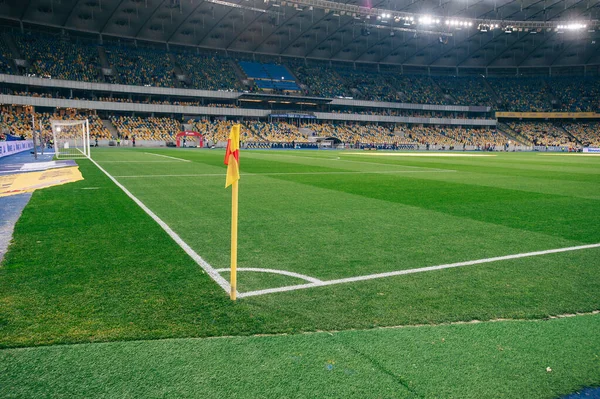 Kyiv Ukraine October 2019 View Corner Flag Olympic Stadium Match — Stock Photo, Image