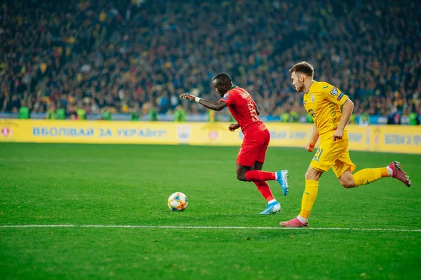 Kiev Oekraïne Oktober 2019 Profvoetballer Bruma Tijdens Kwalificatiewedstrijd Uefa Euro — Stockfoto