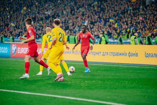Kyiv ウクライナ 2019年10月14日 Uefa Euro 2020予選中のプロサッカーブルマ — ストック写真