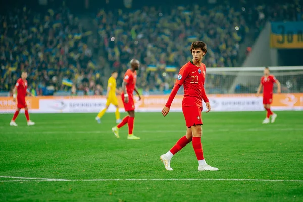 Kyiv Ukrayna Ekim 2019 Portekiz Milli Takımı Joao Felix Ukrayna — Stok fotoğraf