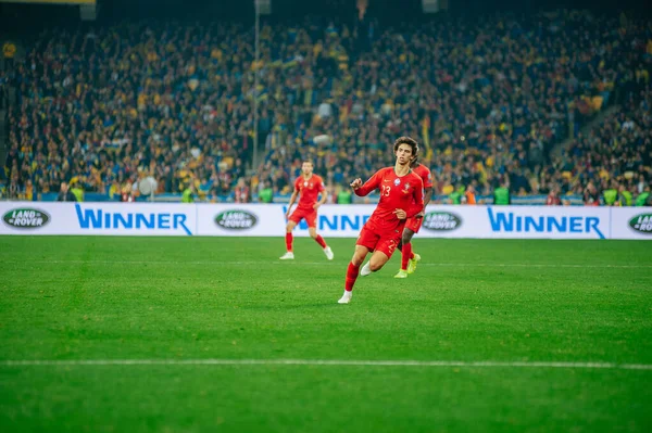 Kiev Oekraïne Oktober 2019 Emotioneel Portret Van Joao Felix Forward — Stockfoto