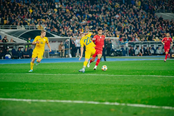 Kiev Ucrânia Outubro 2019 Retrato Emocional João Félix Atacante Seleção — Fotografia de Stock