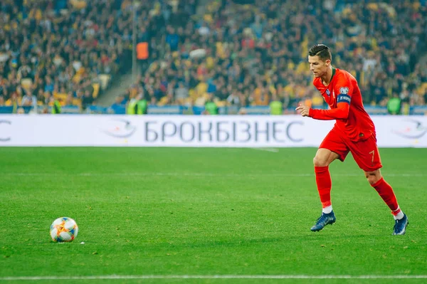 Kiev Ukraine Octobre 2019 Cristiano Ronaldo Capitaine Attaquant Équipe Nationale — Photo