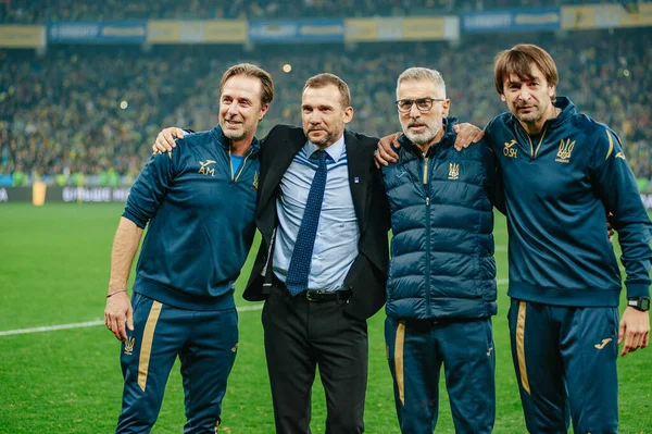 Kiev Ucrania Octubre 2019 Andriy Shevchenko Entrenador Manager Selección Fútbol — Foto de Stock