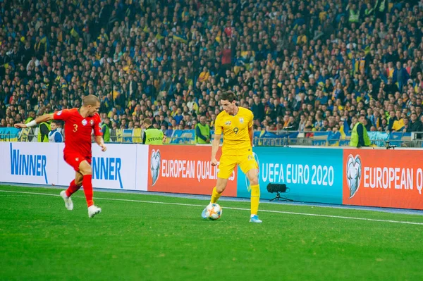 Kyiv Ukrayna Ekim 2019 Roma Yaremcuk Euro 2020 Portekiz Olimpiyat — Stok fotoğraf