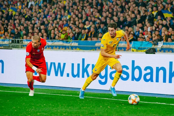 Kiev Ukraina Oktober 2019 Roman Yaremcuk Framför Ukraina Matchen Euro — Stockfoto