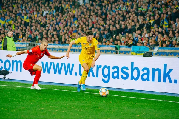 Kiev Ukraine Octobre 2019 Roman Yaremcuk Attaquant Ukraine Lors Match — Photo