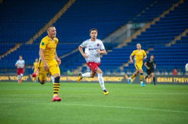 KHARKIV, UKRAINE - 4 Temmuz 2020: Ukrayna Premier Lig Metalisti-1925 - Gornyak-Spor