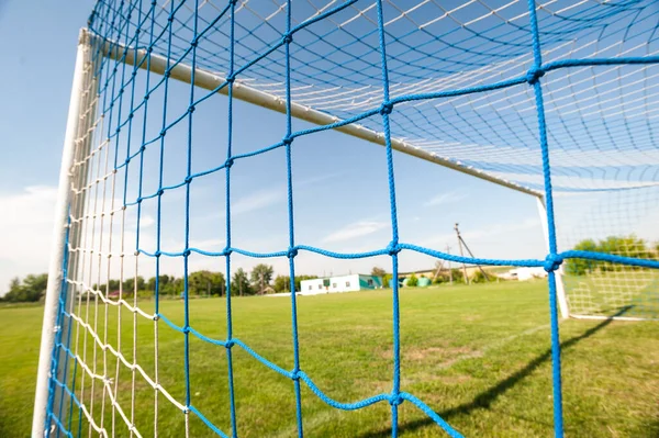 Porte Football Filet Football Concept Football Stade Village — Photo