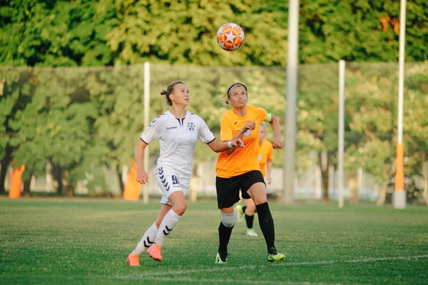 Kharkiv Ucrania Julio 2020 Partido Fútbol Liga Ucraniana Zhitlobud Mariupol —  Fotos de Stock