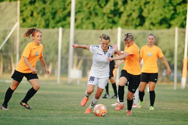 Kharkiv Ucrania Julio 2020 Partido Fútbol Liga Ucraniana Zhitlobud Mariupol —  Fotos de Stock