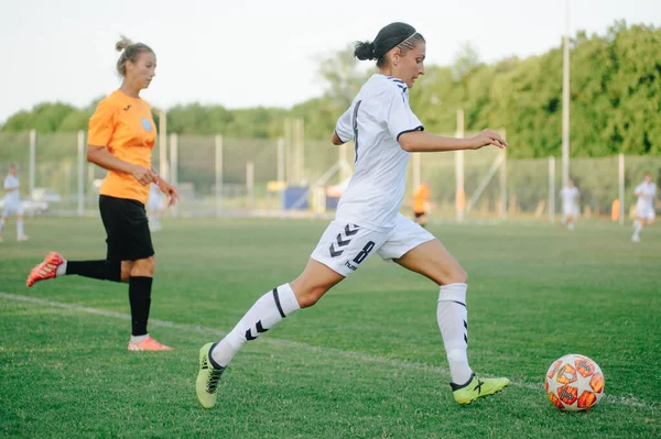 Kharkiv Ucrânia Julho 2020 Jogo Futebol Liga Ucraniana Zhitlobud Mariupol — Fotografia de Stock