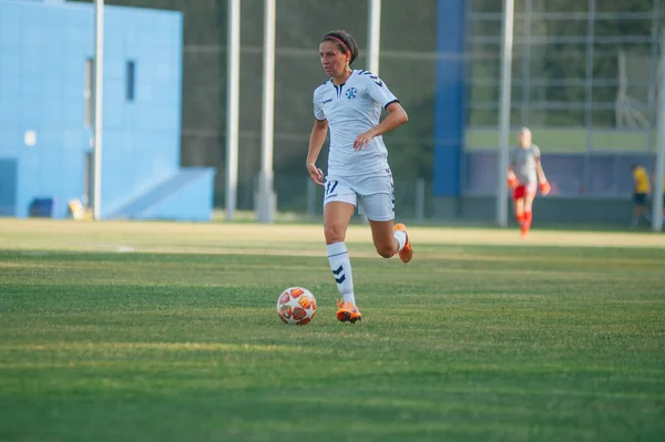 Kharkiv Ucrânia Julho 2020 Jogo Futebol Liga Ucraniana Zhitlobud Mariupol — Fotografia de Stock