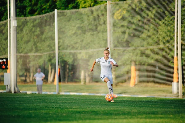 Kharkiv Ucrania Julio 2020 Partido Fútbol Liga Ucraniana Zhitlobud Mariupol —  Fotos de Stock