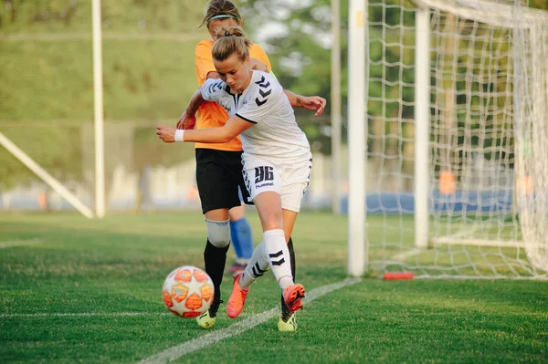 Kharkiv Ucraina Luglio 2020 Partita Calcio Della Lega Ucraina Zhitlobud — Foto Stock