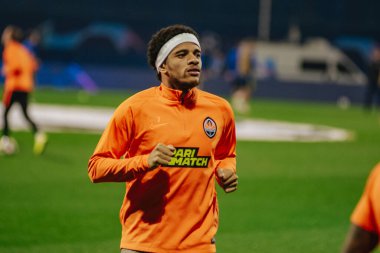 Zagreb, Hırvatistan - 6 Kasım 2019: UEFA CL karşılaşması sırasında Dinamo - Maksimir Stadyumu 'nda Shakhtar.