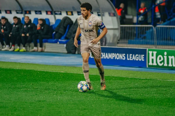 Zagreb, Hırvatistan - 6 Kasım 2019: UEFA CL karşılaşması sırasında Dinamo - Maksimir Stadyumu 'nda Shakhtar.