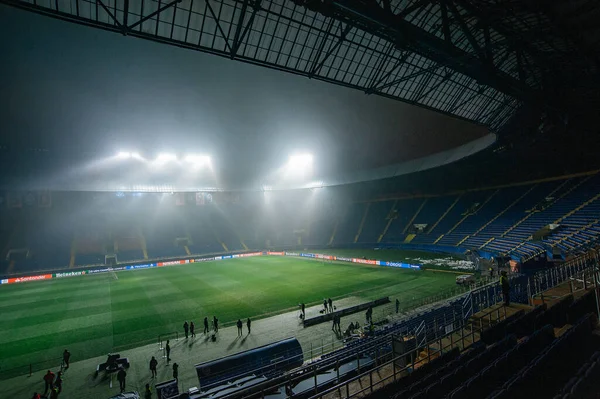 Χάρκοβο Ουκρανία Δεκεμβρίου 2019 Metallist Arena Πριν Τον Αγώνα Uefa — Φωτογραφία Αρχείου