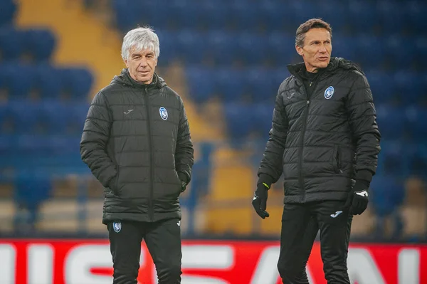 Charków Ukraina Grudnia 2019 Gian Piero Gasperini Głównym Trenerem Atalanta — Zdjęcie stockowe