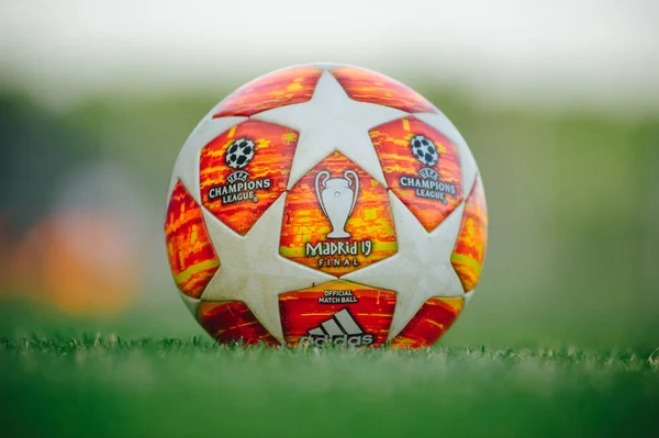 Kharkiv Ukraine July 2020 Adidas Ball Uefa Final Madrid 2019 — Stock Photo, Image