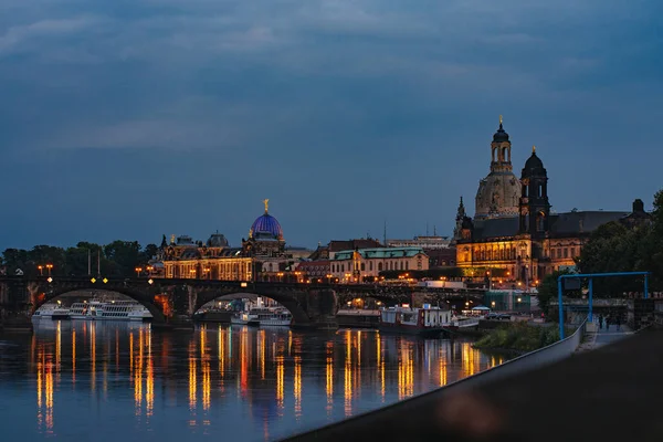 Dresden Niemcy Wrzesień Piękne Zabytkowe Stare Miasto Drezna Stolica Saksonii — Zdjęcie stockowe