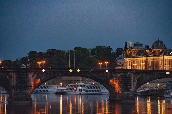 Dresden Németország Szeptember Gyönyörű Történelmi Óváros Drezda Szászország Fővárosa Németország — Stock Fotó