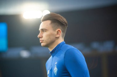 KHARKIV, UKRAINE - 8 Temmuz 2020: Ukraynalı profesyonel futbolcu Mykola Shaparenko Ukrayna Kupası Dinamo Kyiv - Vorskla