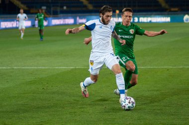 KHARKIV, UKRAINE - 8 Temmuz 2020: Ukraynalı profesyonel futbolcu Georgiy Tsitaishvili Ukrayna Kupası Dinamo Kyiv - Vorskla