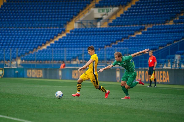 Kharkiv Ucrania Julio 2020 Partido Fútbol Pfl Metallist 1925 Avangard —  Fotos de Stock