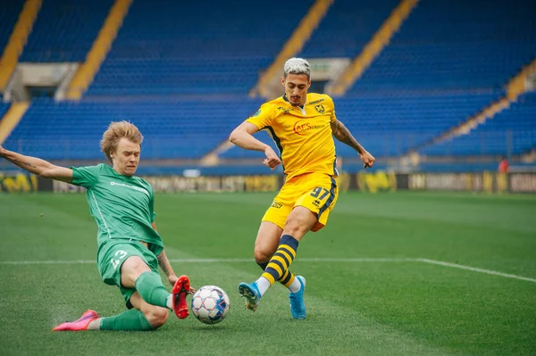 Kharkiv Ucrania Julio 2020 Partido Fútbol Pfl Metallist 1925 Avangard — Foto de Stock