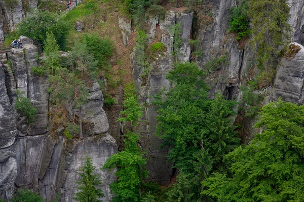 サクソンの山と森 — ストック写真