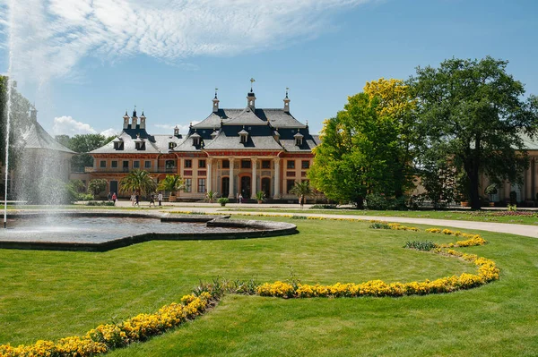 Dresden Tyskland Juni 2019 Slott Pillnitz Schloss Pillnitz Nära Dresden — Stockfoto