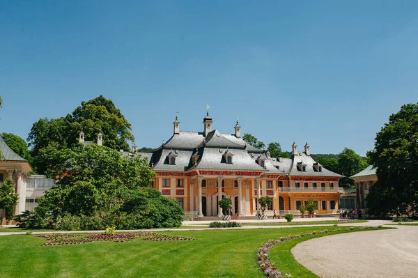 Dresden Tyskland Juni 2019 Slott Pillnitz Schloss Pillnitz Nära Dresden — Stockfoto