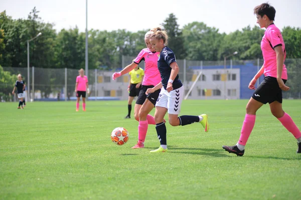 Kharkiv Ukraine Julho 2020 Jogo Futebol Feminino Zhilstroi Voshod Não — Fotografia de Stock